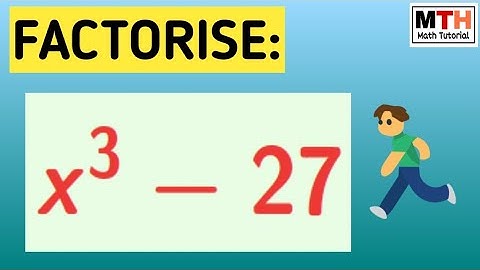 Factorise x^3-27 || Factor x3-27