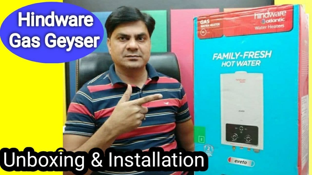 Hindware Eveto 6L Gas Water Geyser | Unboxing | Installation |Testing -  YouTube