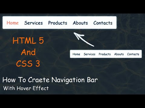 html and css | css nav menu bar hover effects | css hover effects am webtech