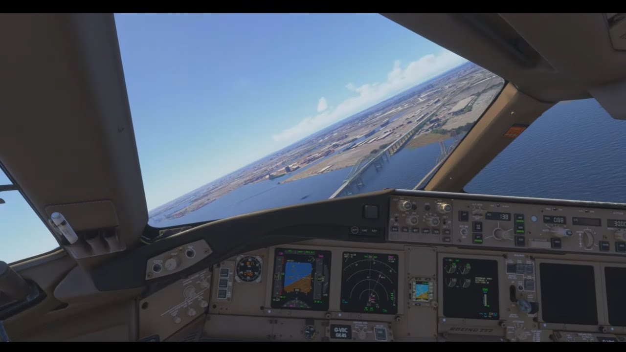 New York Newark Stadium Visual Approach Microsoft Flight Simulator 2024