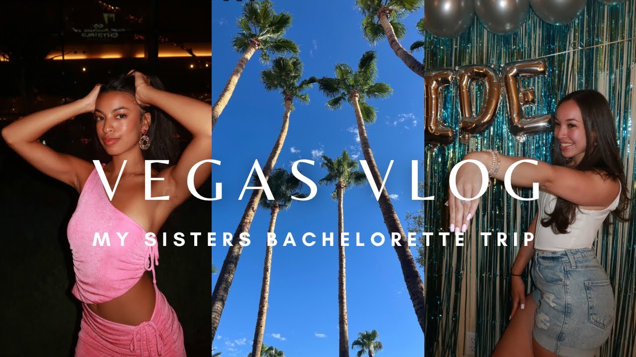 VEGAS VLOG ♡ sisters bachelorette trip in las vegas 🎰🌴🩷