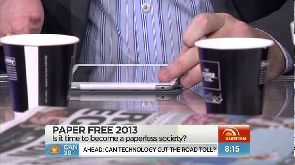 Launch of SavePaper.com.au on Sunrise