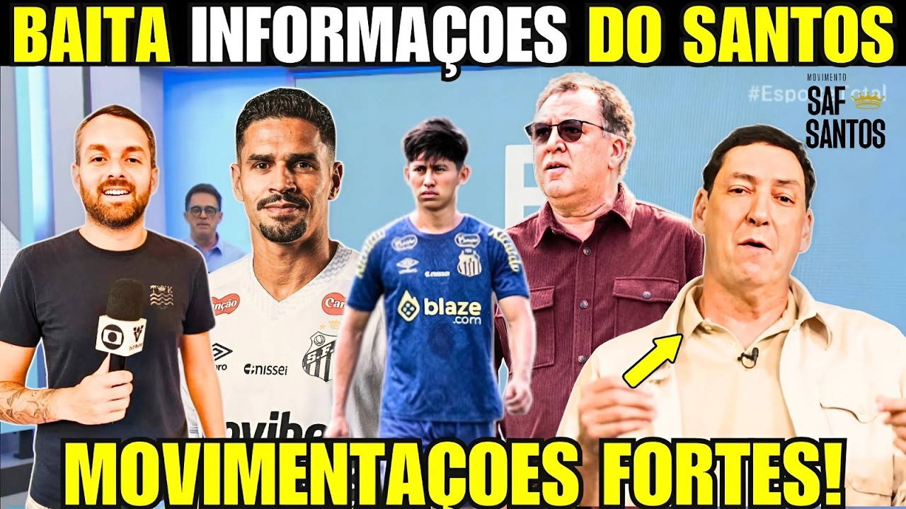URGENTE! GE E UOL ESMIUÇAM BASTIDORES DO SANTOS! SAF VOLTA AO DEBATE E SITUAÇÃO DE LUCAS VERÍSSIMO