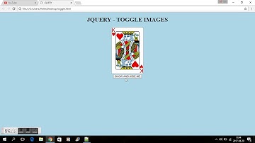 JQUERY - TOGGLE IMAGES - CRASH COURSE