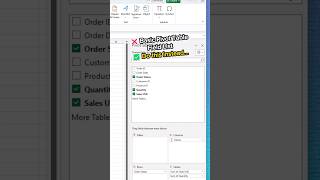 Better Field List 🤯 Excel Pivot Table Hack #excel #pivottable