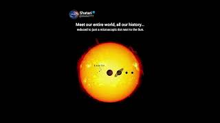 The True Scale Of Earth Will Terrify You! 🌍☀️ #shorts
