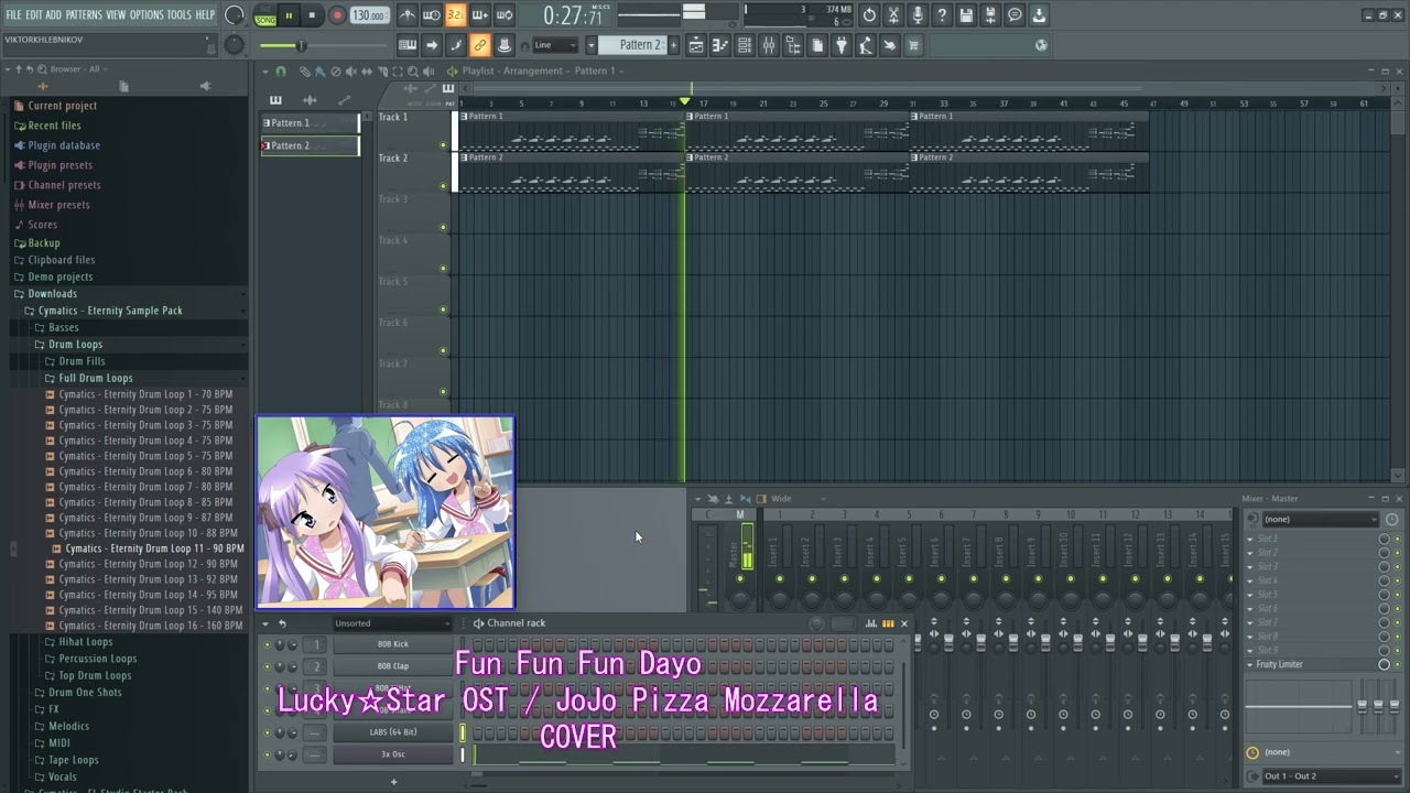 Fun Fun Fun Dayo - Lucky☆Star OST / JoJo Pizza Mozzarella (COVER)