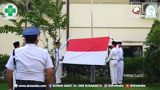 RUMAH SAKIT Dr. OEN KANDANG SAPI SOLO MEMAKNAI KEMERDEKAAN DENGAN GELAR UPACARA BENDERA VIRTUAL