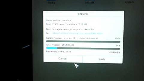 How to restore or update XBMC user data and addons folders