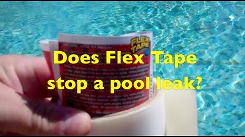 Does Flex Tape work? Patched an Intex Pool
