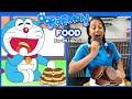 Eating DORAEMON🤪 Fav Food for 24 hours | Living Like a Cartoon Character | Food Challenge