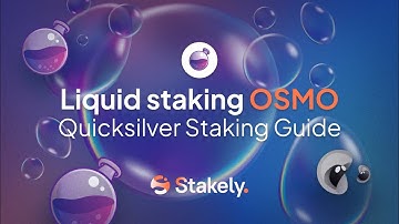 How to Liquid Stake $OSMO on Quicksilver | Osmosis Staking Tutorial