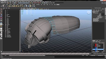 Maya 2013 Modeling 01 SciFi SpaceShip Adding details Wing p.18