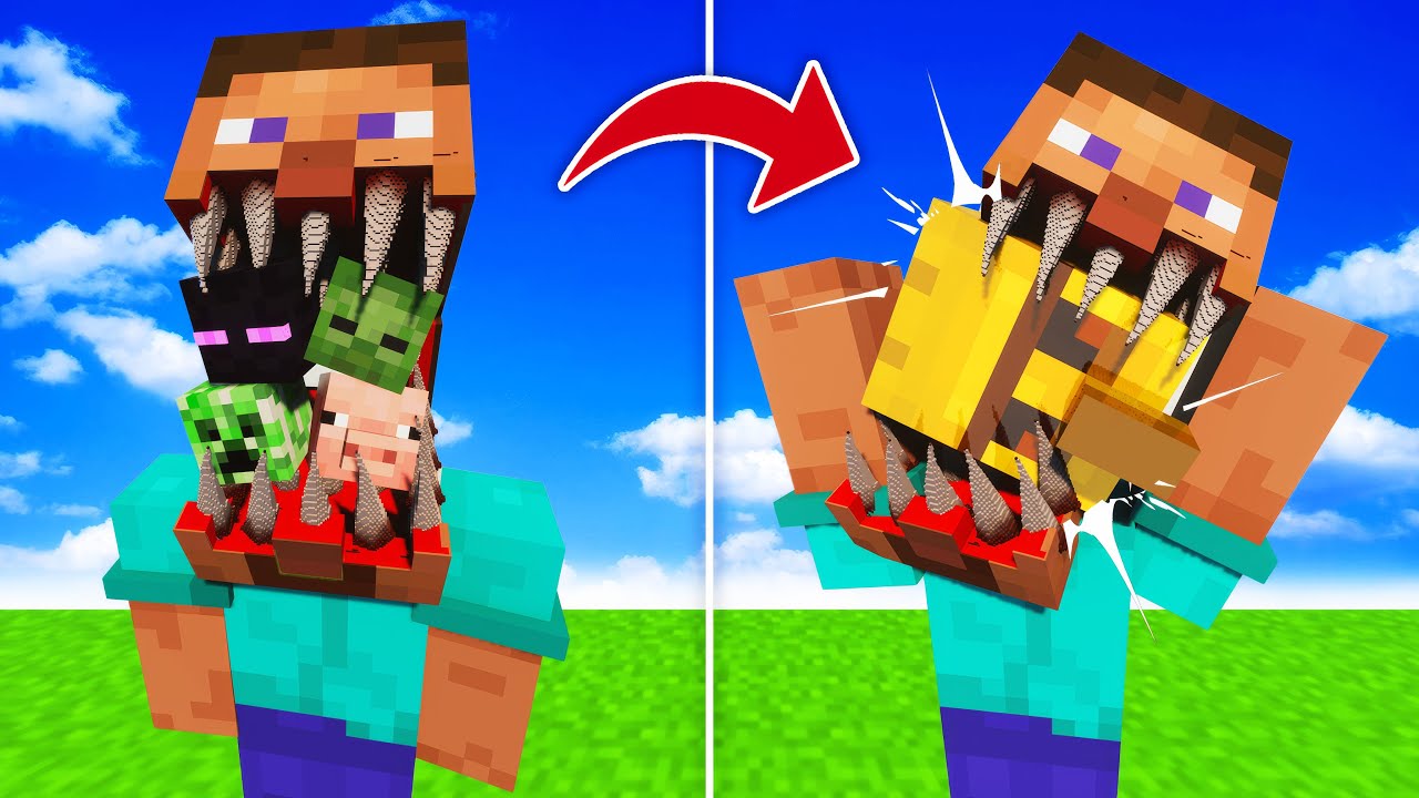 Can Horror Steve Eat All Minecraft Mobs? | Teardown