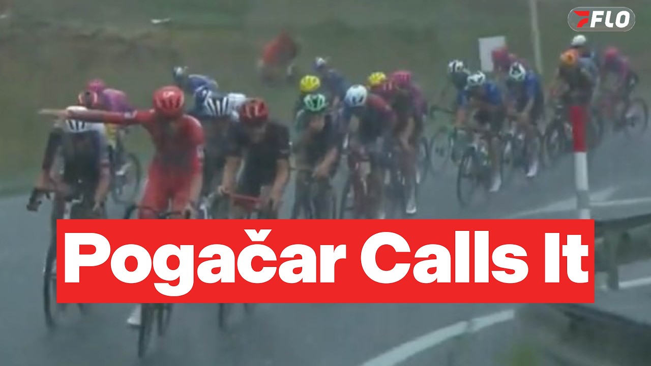 Tadej Pogačar Helps Direct Riders To Safety In Vuelta a España Stage 3