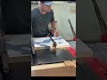 Pipe Clamps + Exact 90 Miter Gauge = Perfect Crosscut