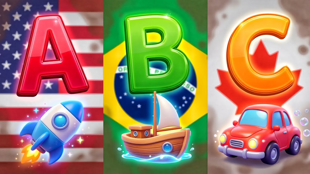 ABC World Adventure 🌍 Learn A-Z Alphabet with Magic Machines 3D