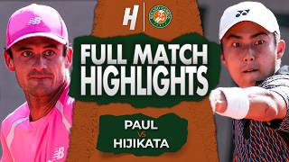 Tommy Paul vs Rinky Hijikata - FULL Match Highlights | Roland Garros 2026