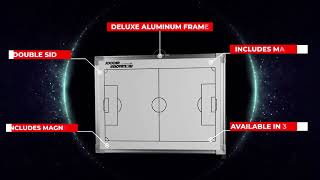 Dual Sided Hanging Magnetic & Dry Erase Soccer Tactic Board