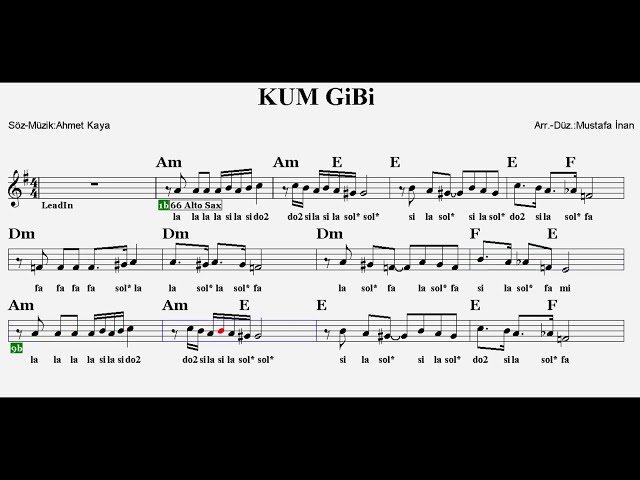 KUM GİBİ--E--:Flute,Guitar,Violin,Keyboard,Ney,Bağlama,Melodica,Recorder. class=