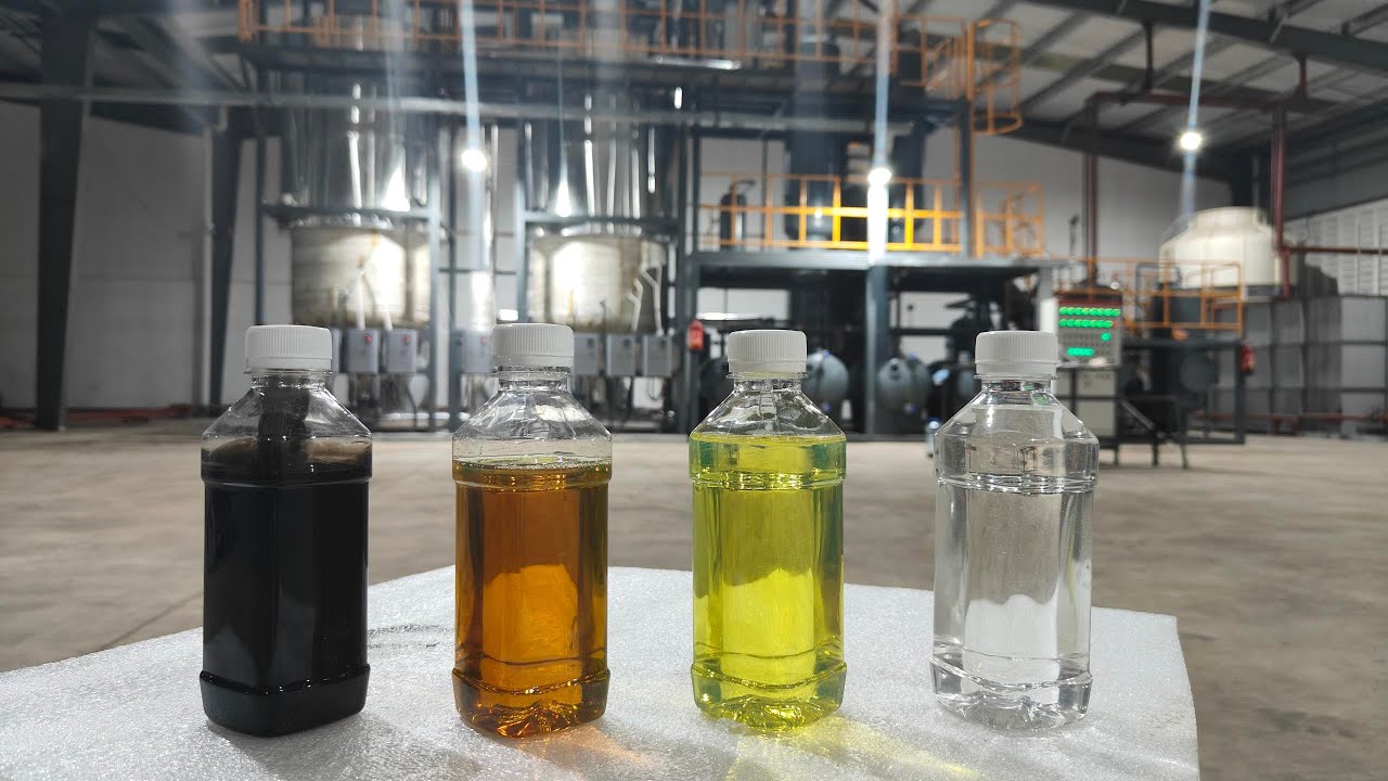 Come and watch! Perfect waste oil regeneration equipment!