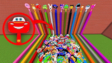 More NEW & OLD Sprunki OC Nextbots In Colored Lines In Minecraft PE MOD