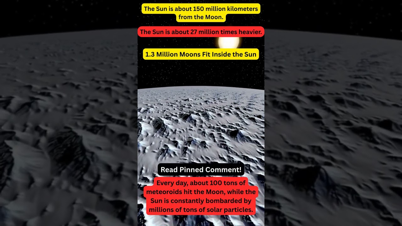 How Many Moons Could Fit In The SUN? 🤔 