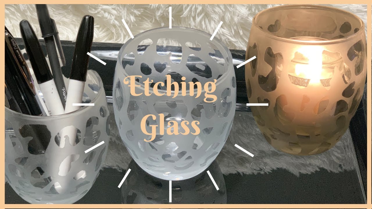 How to Etch Leopard Print on Glass