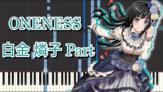 【バンドリ！ Roselia】ONENESS (Piano\u0026Synth Part)