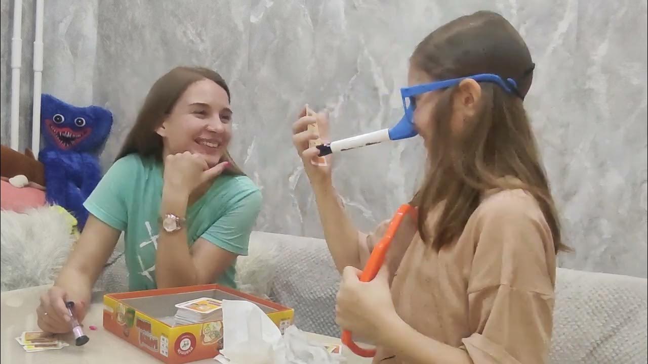играем в игру " нарисуй носом" - YouTube