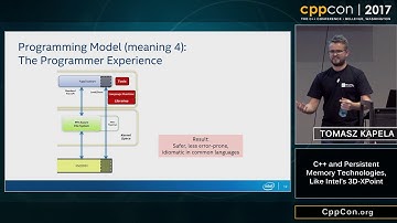 CppCon 2017: Tomasz Kapela “C++ and Persistent Memory Technologies, Like Intel