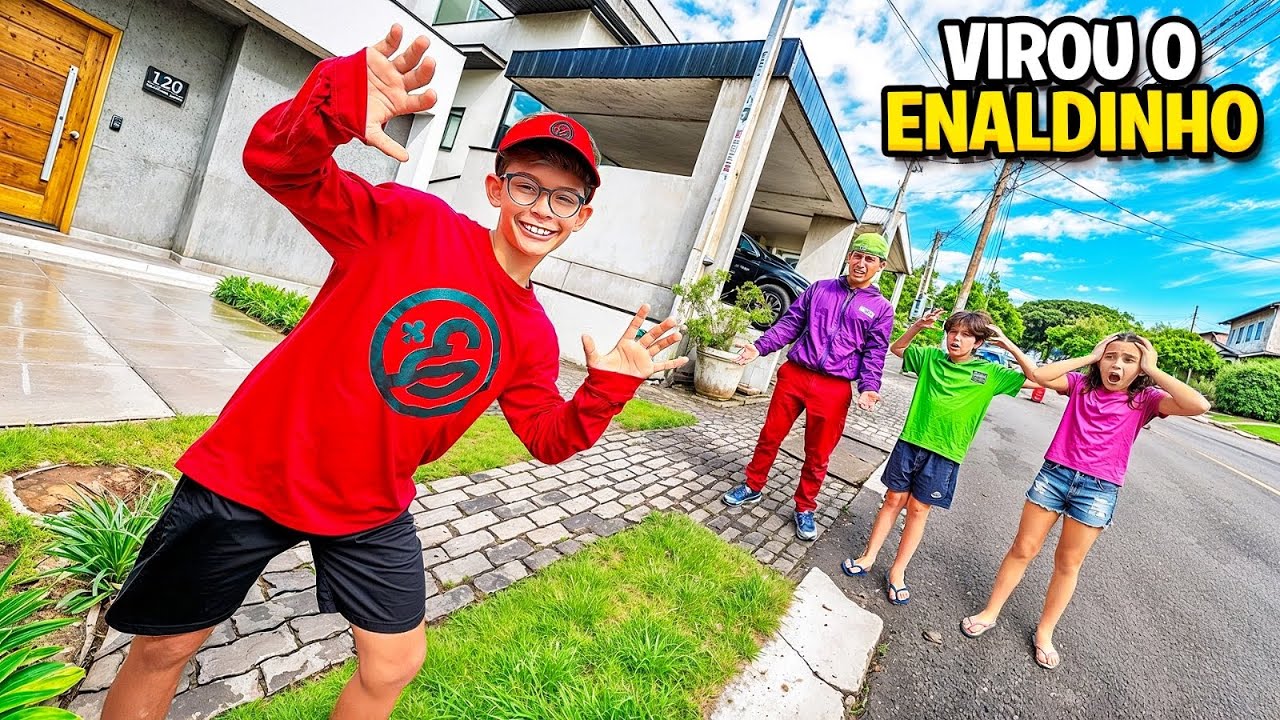 ele VIROU o enaldinho e não quer MAIS ir pra ESCOLA 