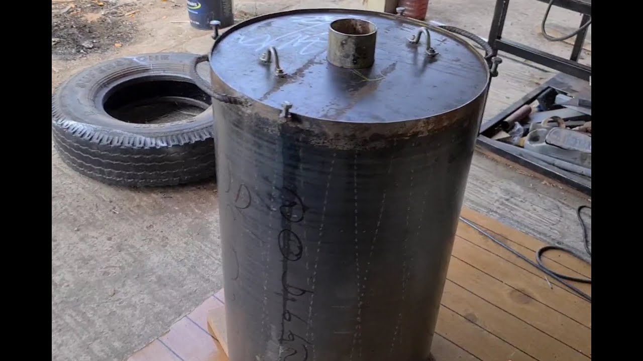 วิธีทำเตาซุปเปอร์ซันจากถังเหล็กแผ่นอย่างละเอียดทุกขั้นตอน