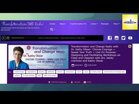 TTR Network – Transformation and Change Radio with Dr. Kathy Obear – Alternative Talk 1150 KKNW - Vimarsana News
