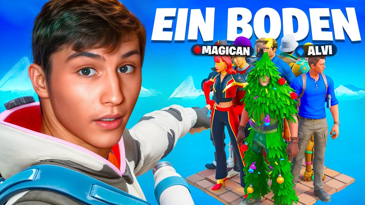 Fortnite, aber auf nur EINEM BODEN!