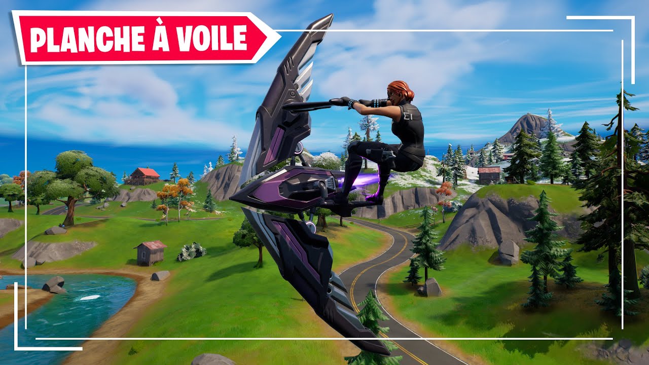 Gameplay du nouveau planeur Archérovoile (Fortnite X Hawkeye) *NEW* AERIAL ARCHER Glider animation !