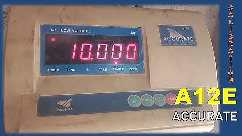 Calibration A12E weighing scale