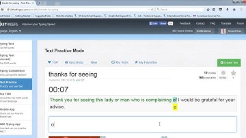 10FastFingers Text Practice  (thanks for seeing) - 95 WPM with 100% Accuracy