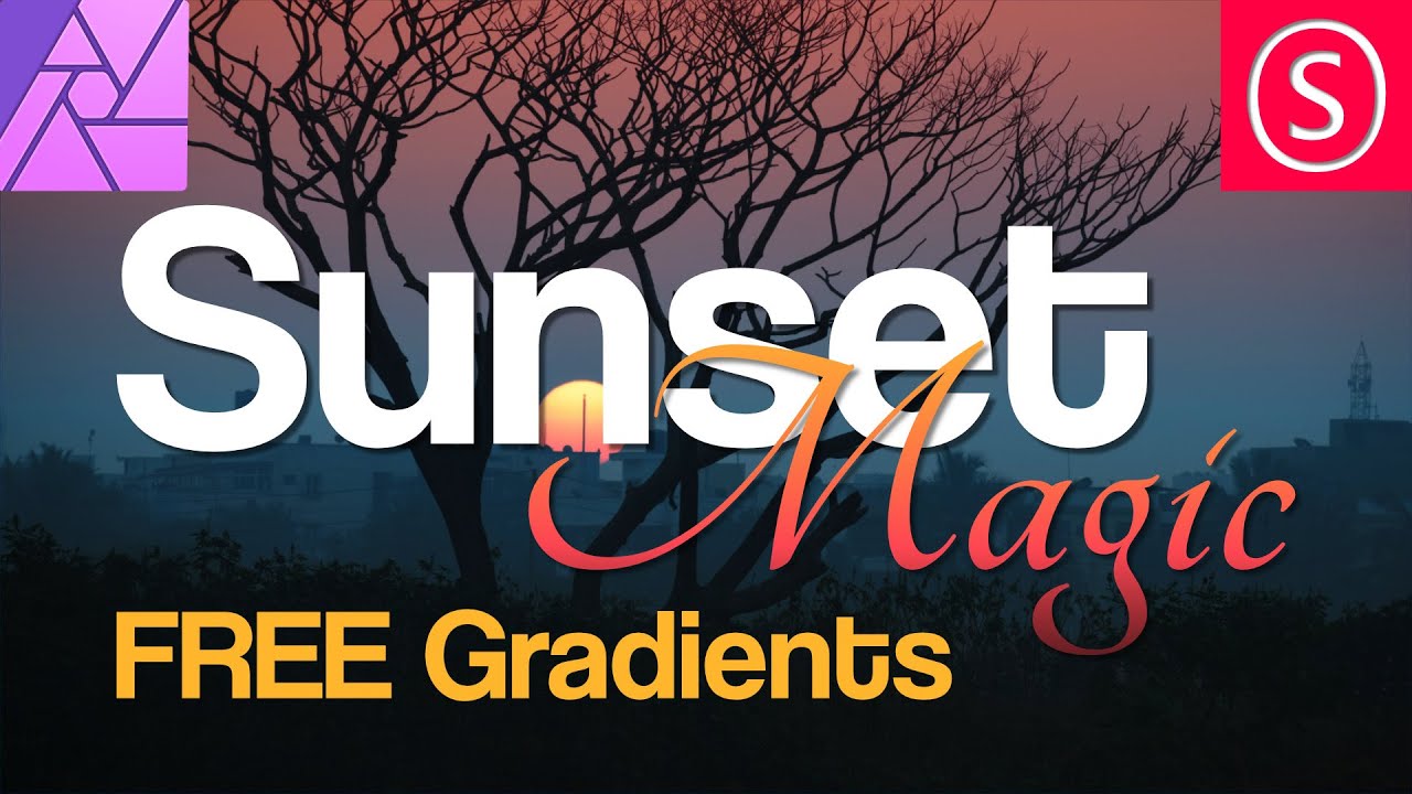 Sunset Magic – FREE Gradients for Affinity Photo