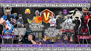 PRANK ACAKACAK TIMCODE TIKUNG CEWEK ORANG PAKAI AKUN BOT SUARA BERDAMAGE COWO NYA AUTO NGAMUK WKWK🤣