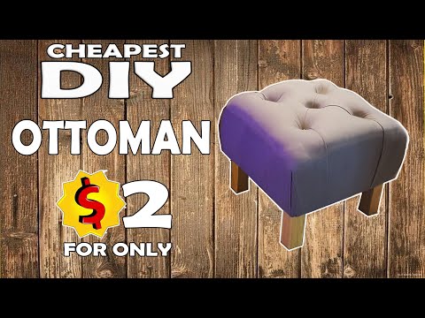 Puff for $ 2 do it yourself DIY poof/ how to make ottoman