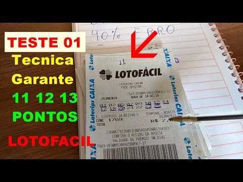 Técnica Que Vai Me Garantir 11 12 Pontos Na Lotofacil - Como Viver De Loteria