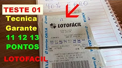 Técnica Que Vai Me Garantir 11 12 Pontos Na Lotofacil - Como Viver De Loteria