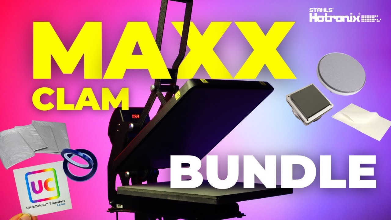 The Hotronix MAXX Clam Heat Press Bundle 2023 