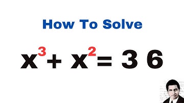 How To Solve | solve x^3+x^2=36 | #pagdiwalesir