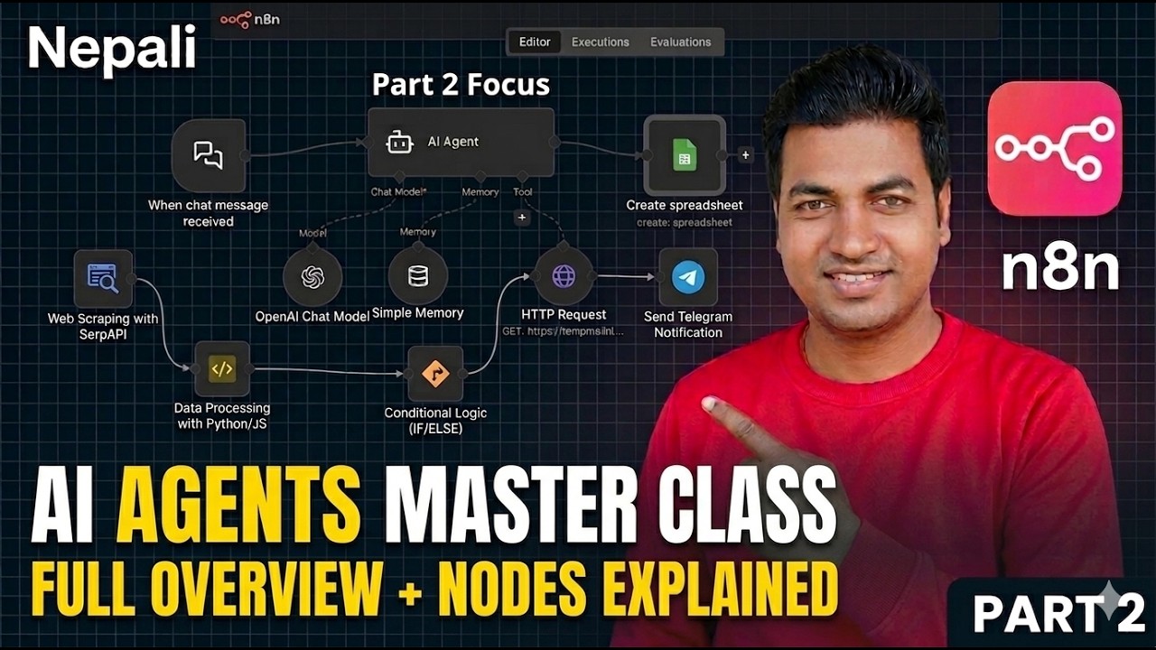 Day 2: n8n Complete Overview | सबै Nodes को परिचय नेपालीमा 🤖 | Beginner ...