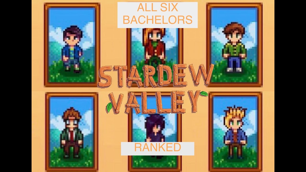 Top Six Bachelors in Stardew Valley.