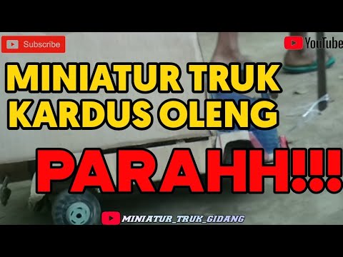 MINIATUR TRUK  GIGA  DARI KARDUS OLENG  PARAHH BAN SAMPAI 