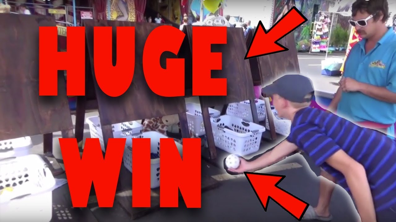 World's Biggest Carnival Game WIN At The Erie County Fair !