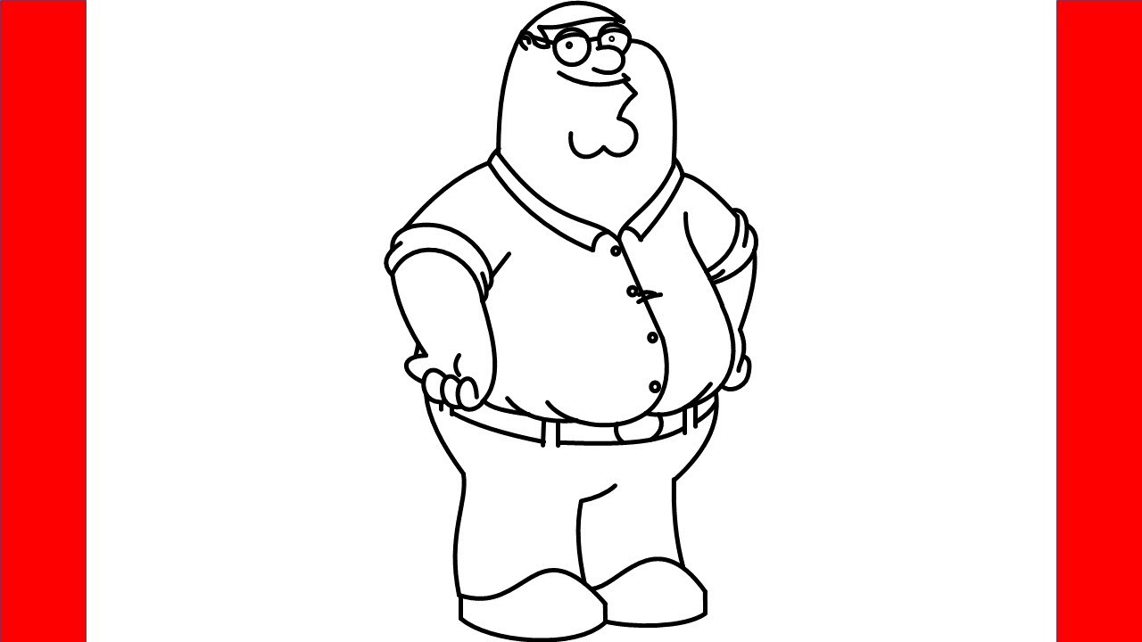 Drawing of peter griffin